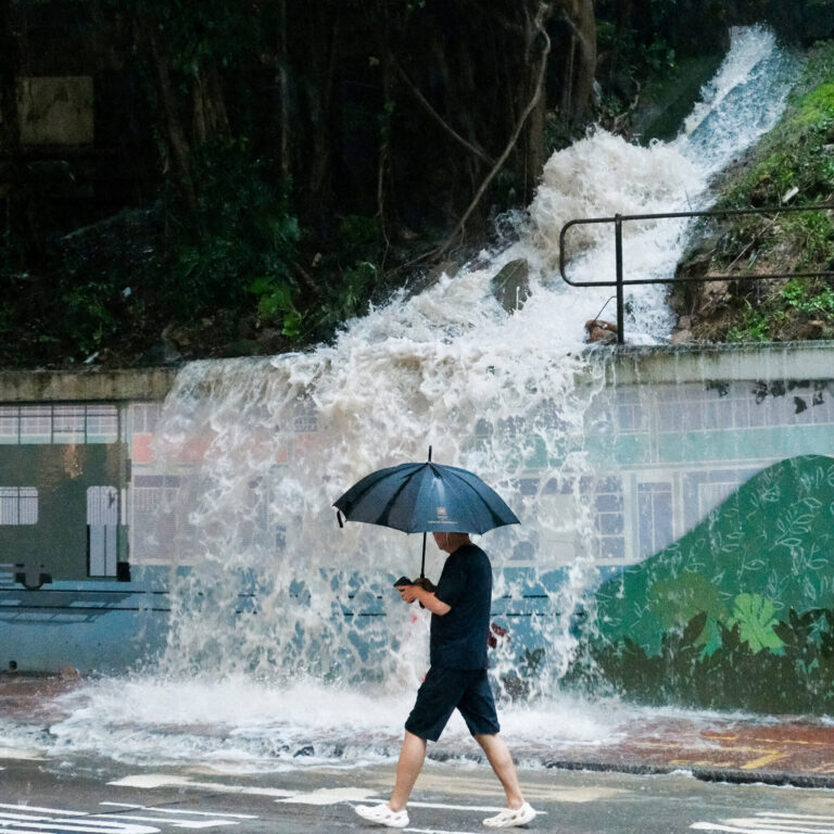 Torrential Rain Batters Hong Kong, Flooding the Waterlogged City